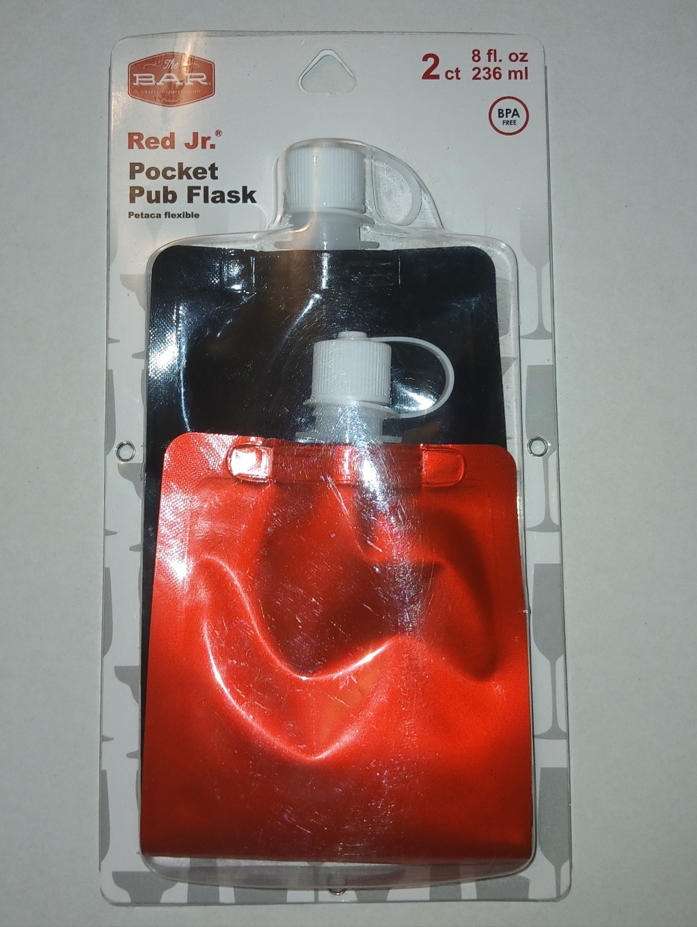 (New) Pocket Pub Flask Reuseable Set (8oz)